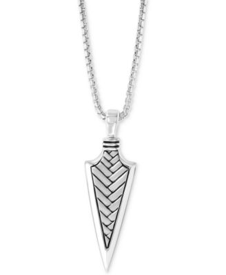 EFFY Collection - Men's Arrow 22" Pendant Necklace in Sterling Silver