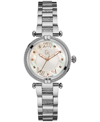 GUESS - Women's Swiss Stainless Steel Bracelet Watch 32mm