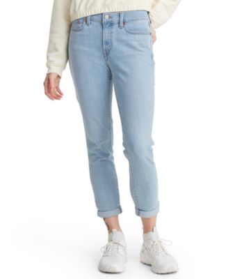 Levi's - New Boyfriend Distressed Tapered-Leg Jeans