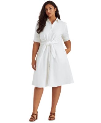 Lauren Ralph Lauren - Plus-Size Linen Shirtdress