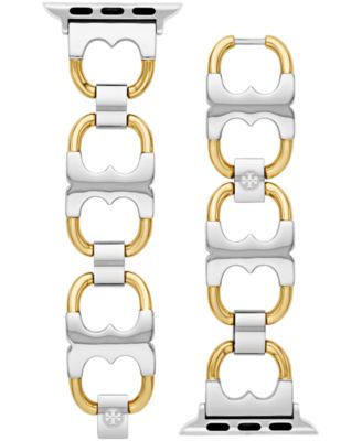 Tory Burch - Two-Tone Stainless Steel Gemini Link Bracelet For Apple Watch&reg; 38mm/40mm