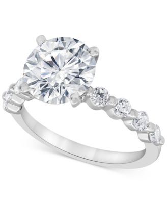 Badgley Mischka - Certified Lab Grown Diamond Engagement Ring (3-1/2 ct. t.w.) in 14k Gold
