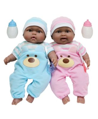 JC TOYS - JC Toys, Lots to Cuddle Babies 13 inch TWINS Soft Body Baby Dolls - For Children 2 Years and older, Designed by Berenguer.