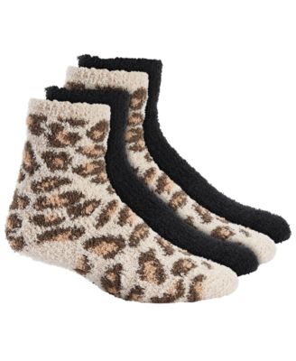 Charter Club - Women's Buffalo Plaid Fuzzy Butter Socks