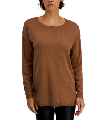 I.N.C. International Concepts - Women's Solid Step-Hem Boat-Neck Top