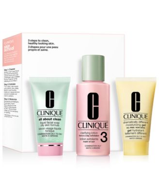 Clinique - 3-Pc. Skin School Supplies Cleanse & Refresh Set - Combination Oily