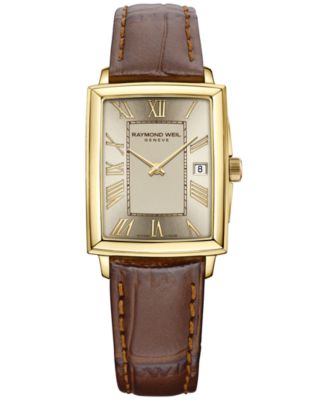 Raymond Weil - Women's Swiss Toccata Brown Leather Strap Watch 23mm