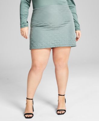 And Now This - Plus Size Quilted Skirt