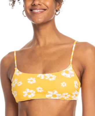 Roxy - Juniors' Flower Lover Reversible-Print Bikini Top