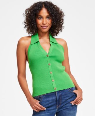 Tommy Hilfiger - Women's Polo Halter-Neck Sleeveless Sweater