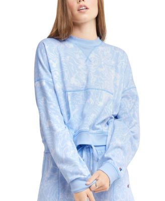 Champion - Women's Campus-Print French Terry Crewneck Top