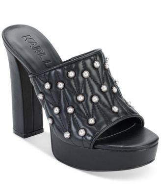 Karl Lagerfeld Paris - Women's Aviva Studded Platform Sandals