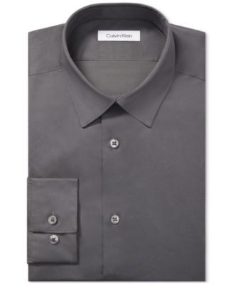Calvin Klein - Men's Steel Regular Fit Stain Shield Performance Dress Shirt