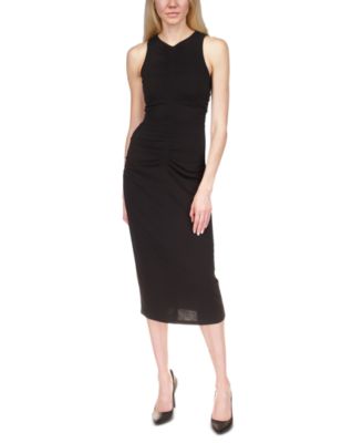 Michael Kors - Women's Ruched Sleeveless Midi Dress