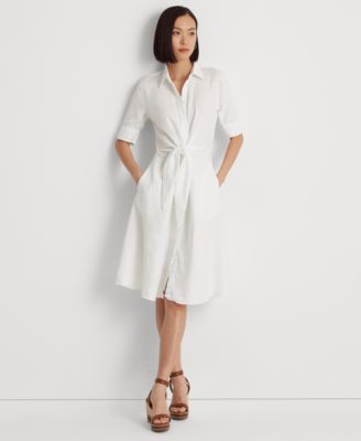 Lauren Ralph Lauren - Linen Fit & Flare Shirtdress