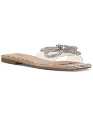 I.N.C. International Concepts - Women's Plora Embellished Slide Sandals
