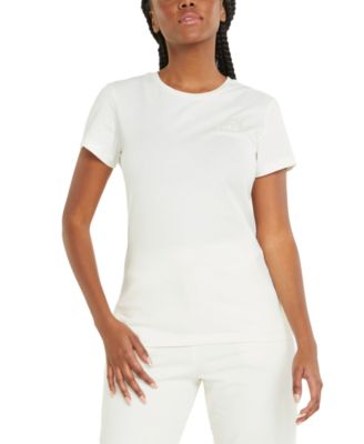 Puma - Women's Cotton Crewneck Embroidered-Logo T-Shirt