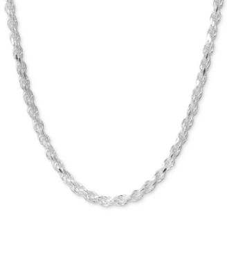 Macy's - Rope Chain Necklace in Sterling Silver