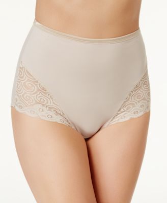 Bali - Firm Control Lace Trim Microfiber Brief 2 Pack X054