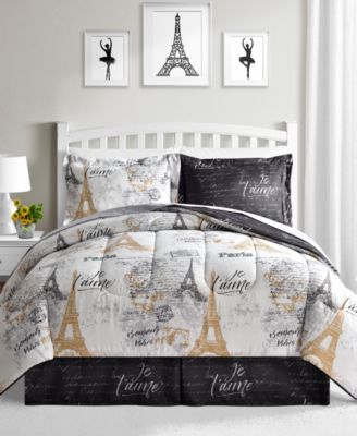 Fairfield Square Collection - Paris Gold 8-Pc. Reversible Queen Comforter Set