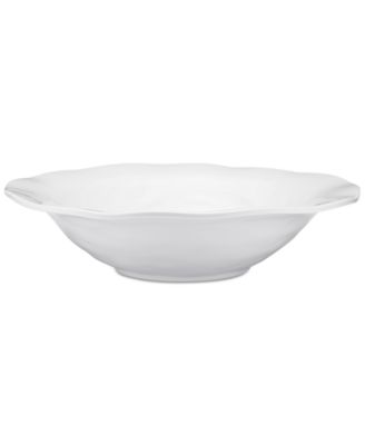Q Squared - Ruffle Melamine 14" Round Shallow Serving Bowl