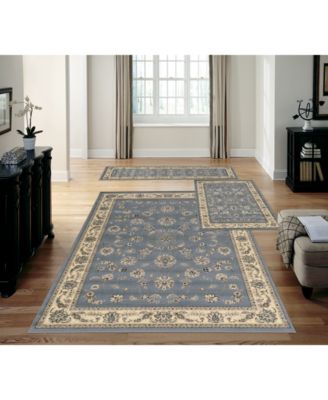 KM Home - Studio Isfahan Gray 3-Pc. Rug Set