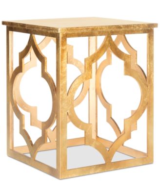 Safavieh - Milo Trellis Leaf End Table, Quick Ship