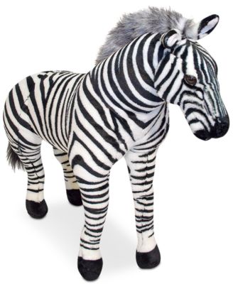 Melissa and Doug - Plush Lifelike Giant Striped Zebra