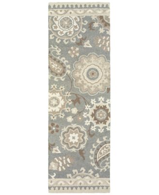 Oriental Weavers - Craft 93003 Gray/Sand 2'6" x 8' Runner Area Rug