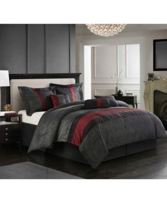 Nanshing - Corell Black 7-Piece Comforter Sets