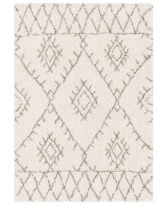 Surya - Serengeti Shag SGT-2301 White 7'10" x 10'3" Area Rug