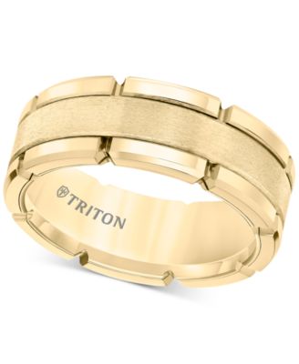Triton - Men's Brushed Comfort-Fit Ring in Tungsten Carbide