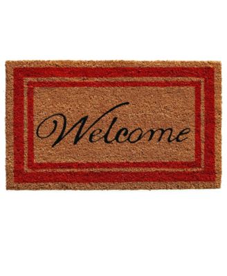 Home & More - Border Welcome 18" x 30" Coir/Vinyl Doormat