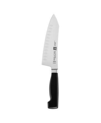 Zwilling - J.A. Henckels Four Star 7" Hollow Edge Rocking Santoku Knife