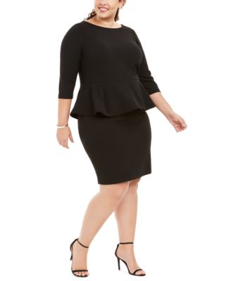 Calvin Klein - Plus Size Peplum Sheath Dress