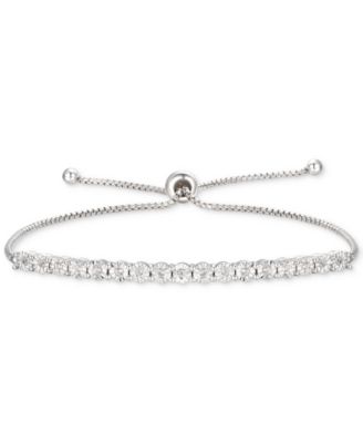 Macy's - Diamond Bolo Bracelet (1/10 ct. t.w.)