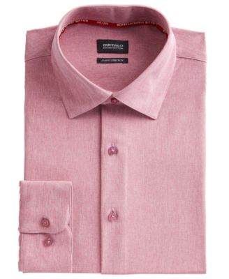 Buffalo David Bitton - Men's Slim-Fit Performance Stretch Rose Chambray Dress Shirt