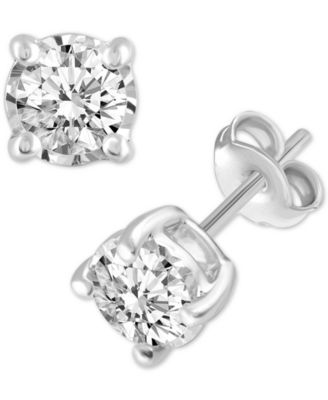 Macy's - Diamond Stud Earrings (3/8 ct. t.w.) in 14k White Gold