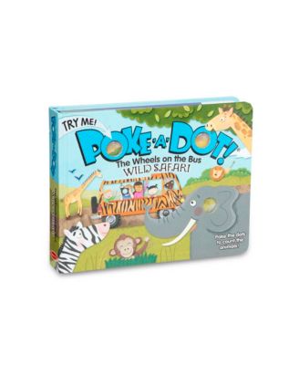 Melissa and Doug - Children's Book - Poke-A-Dot: The Wheels on the Bus Wild Safari Board Book with Buttons to Pop