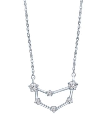 Macy's - Diamond (1/5 ct. t.w.) Constellation Pendant 18" Necklace in Sterling Silver