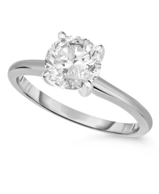 Macy's - Diamond (1 ct. t.w.) Engagement Ring in 14K White, Yellow or Rose Gold