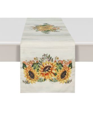 Laural Home - Sunflower Day 13x72 Table Runner