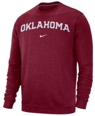 Nike - Oklahoma Sooners Men's Cotton Club Crew Neck Sweatshirt