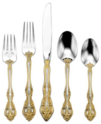 Oneida - Michelangelo Gold 5 Piece Place Setting