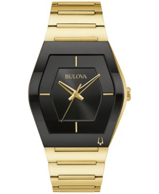 Bulova - Men's Gemini Gold-Tone Stainless Steel Bracelet Watch 40mm