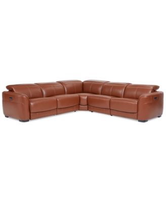 VSUserMacys5 - Lexanna 5-Pc. Leather Sectional with 3 Power Motion Recliners