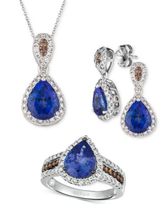 Le Vian - Blueberry Tanzanite (2 ct. t.w.) & Diamond (5/8 ct. t.w.) Jewelry Collection in 14k White Gold