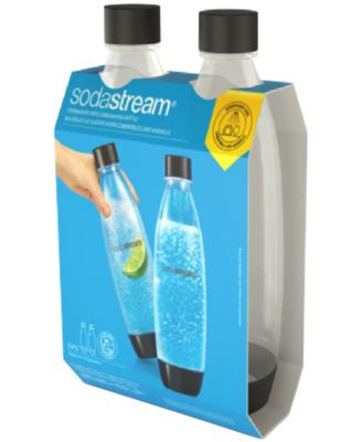 SodaStream - 1L Dishwasher Safe Carbonating Bottle, Set of 2
