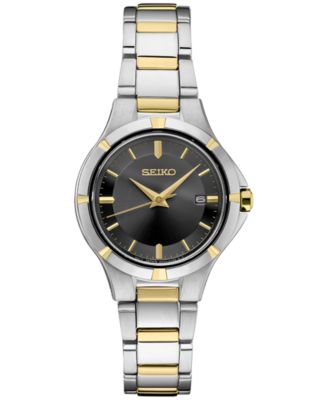 Seiko - Women's Essential Two Tone Stainless Steel Bracelet Watch 27mm