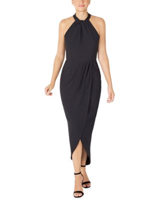 julia jordan - Knot-Neck Tulip-Hem Midi Dress
